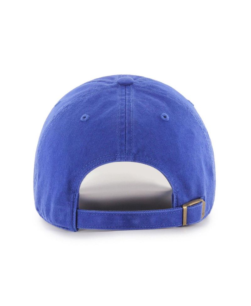 Men's Royal New England Patriots Throwback Clean Up Adjustable Hat