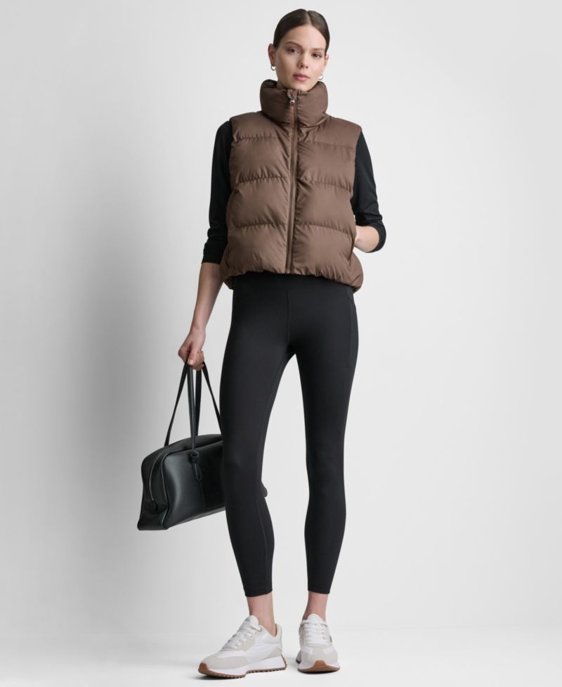 Women's Mock Neck Puffer Vest