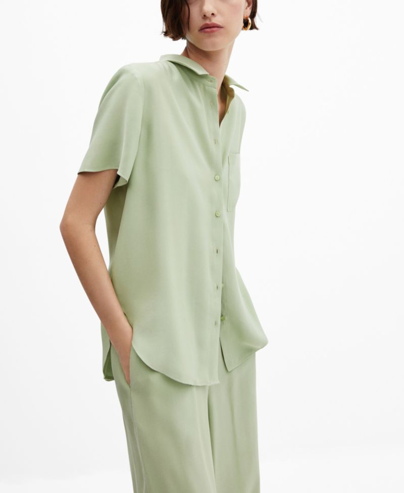 Women's Short-Sleeve Button-Down Shirt