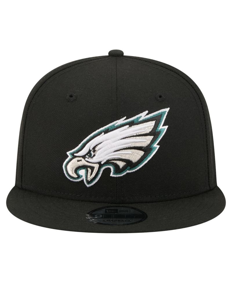 Men's Black Philadelphia Eagles 9FIFTY Snapback Hat