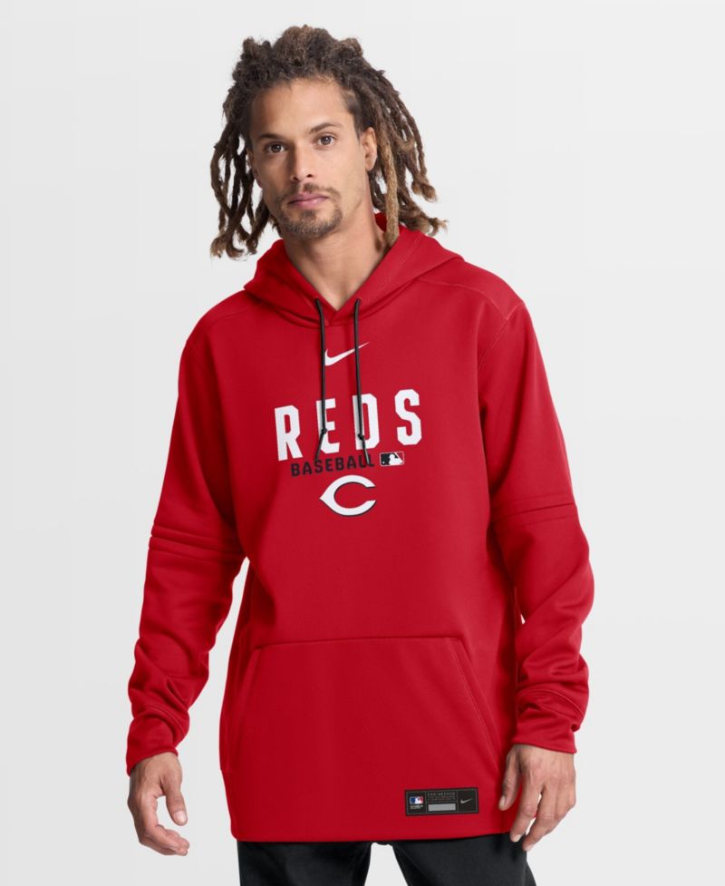 Men's Red Cincinnati Reds Authentic Collection Therma-FIT Hoodie