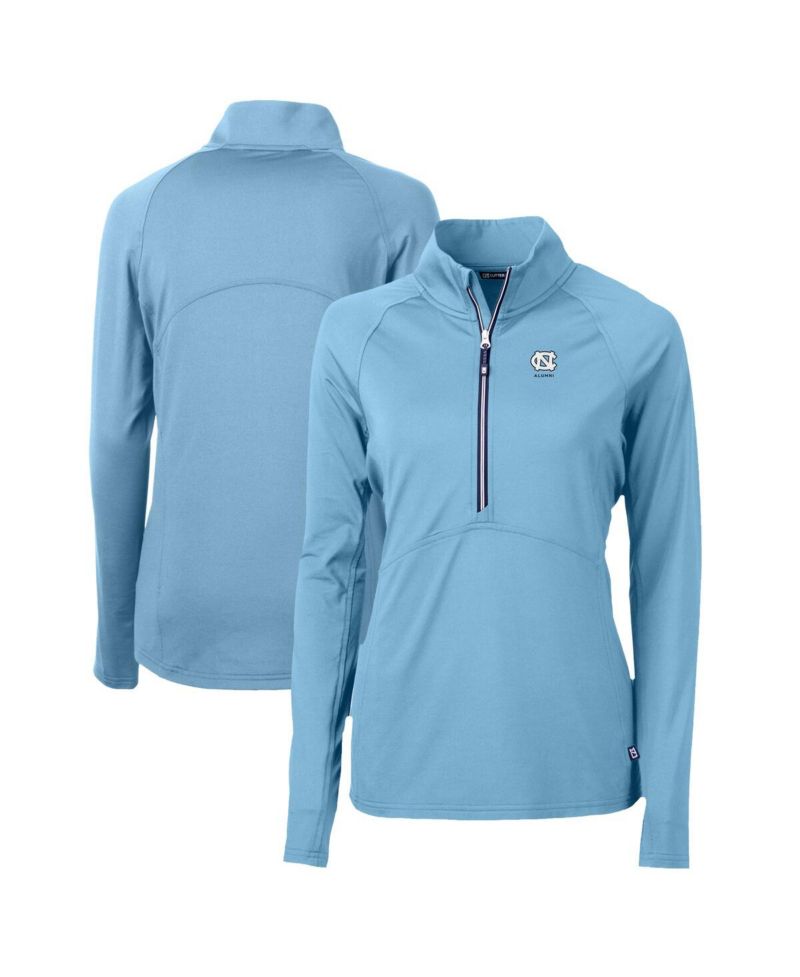 Women's Carolina Blue North Carolina Tar Heels Alumni Adapt Eco Knit Stretch Half-Zip Pullover Top