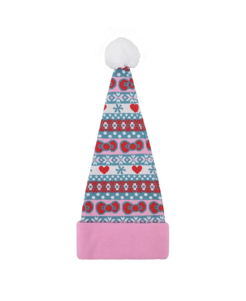 Men's Holiday Pattern Santa Hat