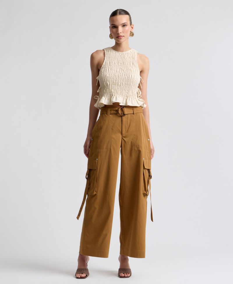 Women's Mid-Rise Wide-Leg Pants
