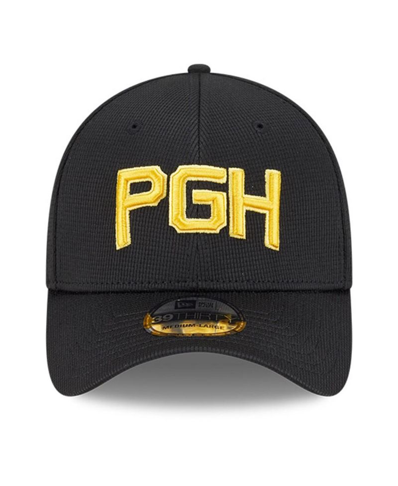 Men's Black Pittsburgh Pirates City Connect Batting Practice 39THIRTY Flex Hat