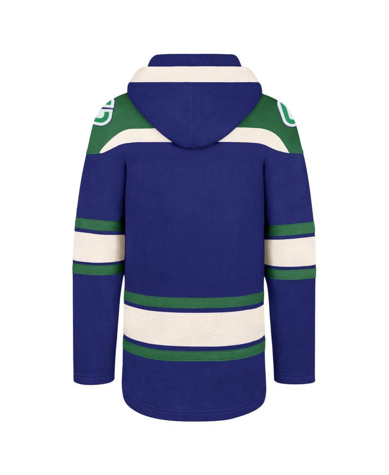 Men's Royal Vancouver Canucks Superior Lacer Pullover Hoodie