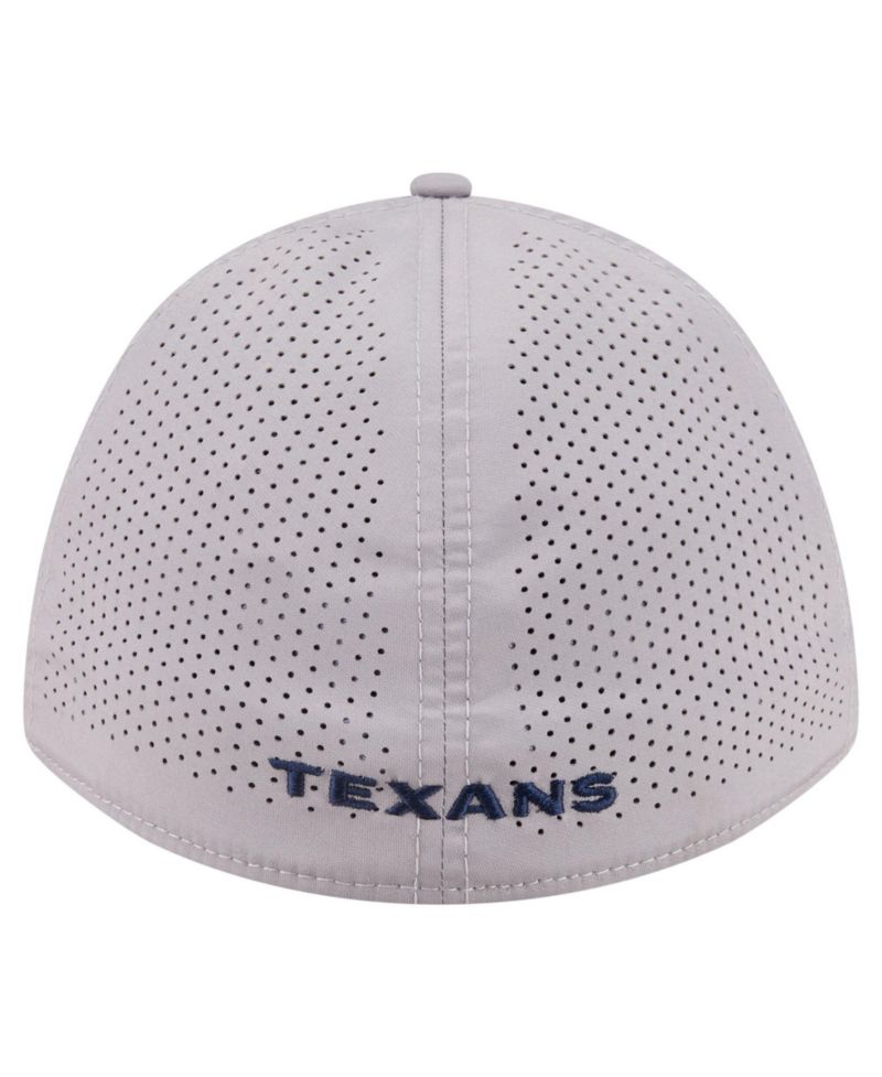Men's Gray Houston Texans 39THIRTY M-Crown Flex Fit Hat