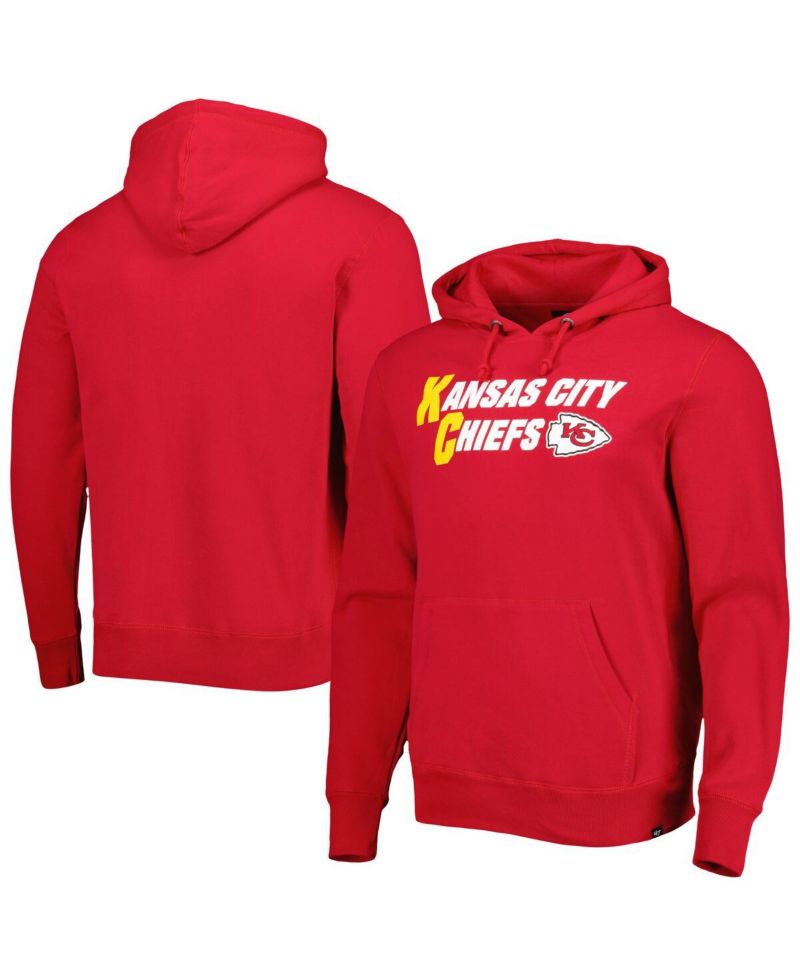 Men's Red Kansas City Chiefs Regional Headline Pullover Hoodie