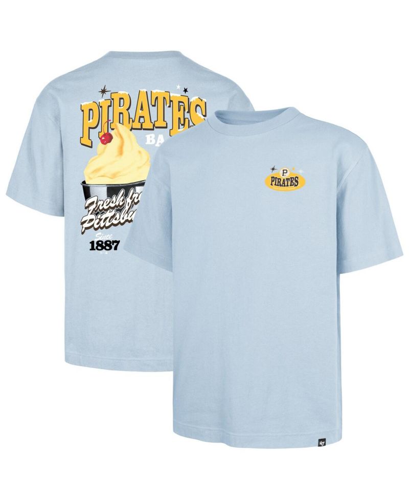 Men's Light Blue Pittsburgh Pirates Ice Cream Parlor Foundation T-Shirt