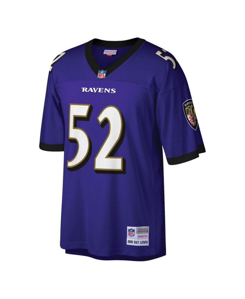 Men's Ray Lewis Purple Baltimore Ravens Big and Tall 2000 Retired Player Replica Jersey