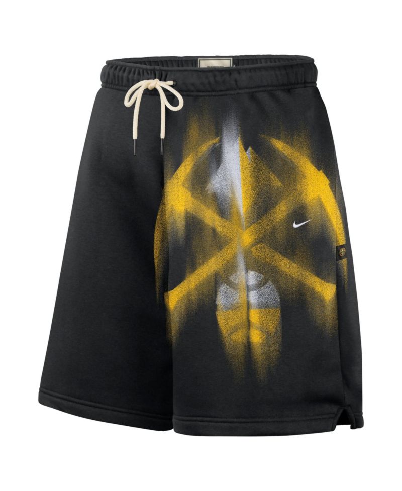 Men's Black Denver Nuggets 2026 Standard Issue Practice Icon Fleece Shorts