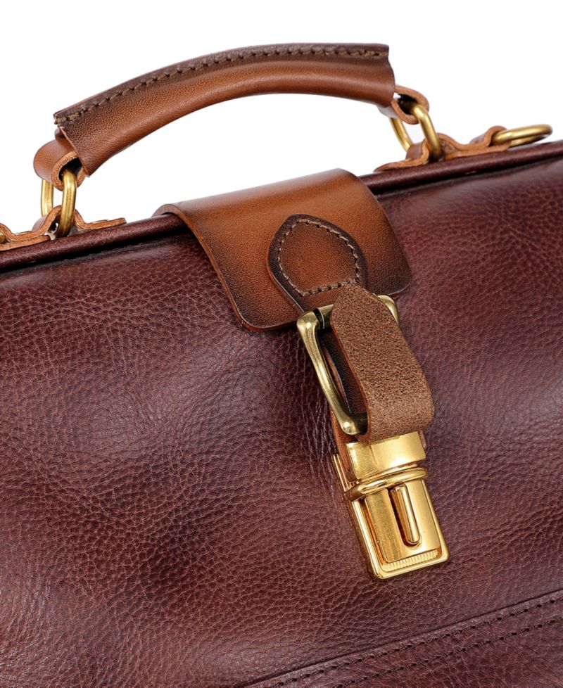Doctor Small Leather Crossbody Satchel Bag