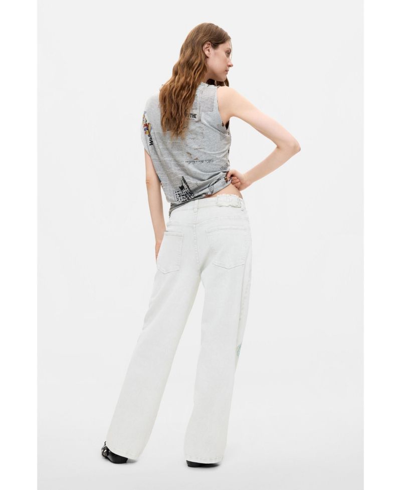 Women's Printed balloon jeans