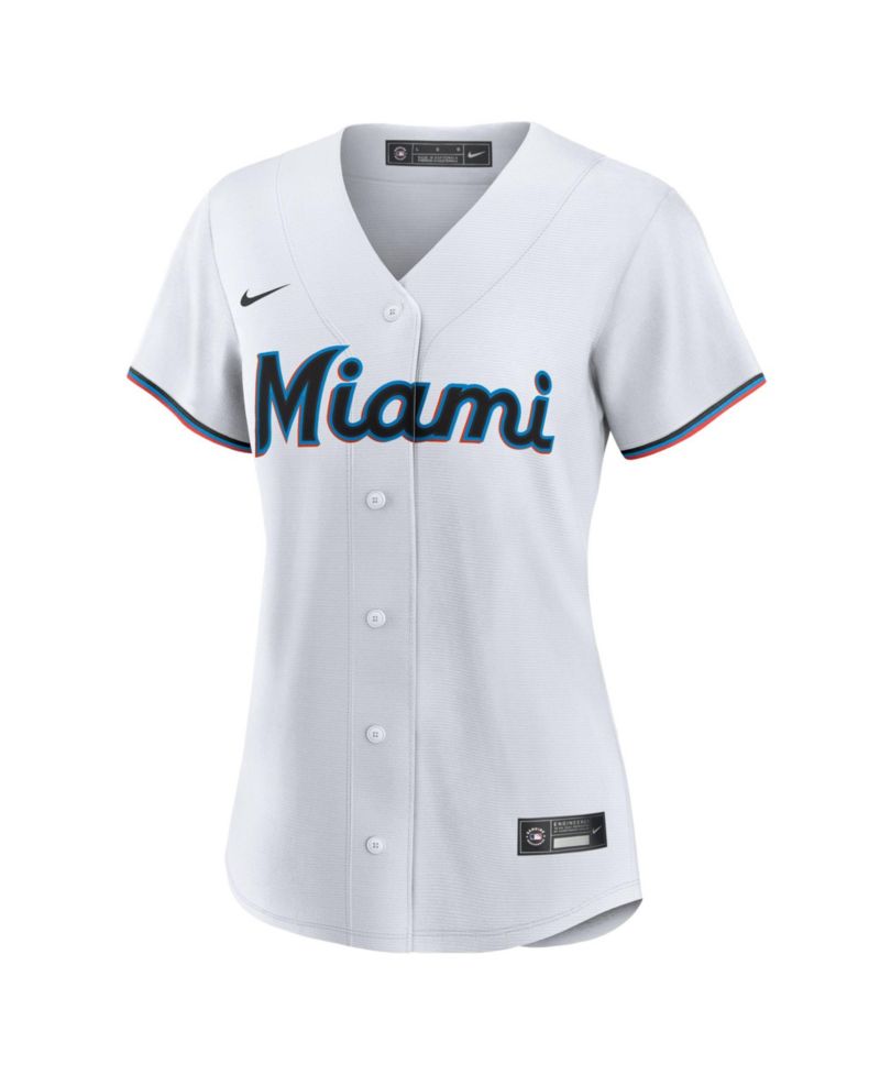Women's Eury Perez Miami Marlins Replica Short-Sleeve Jersey