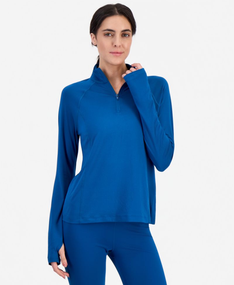 Women's Long-Sleeve Mock-Neck Quarter-Zip Pullover