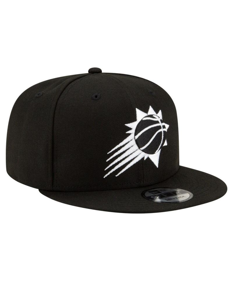 Men's Phoenix Suns Black & White 9FIFTY Snapback Hat