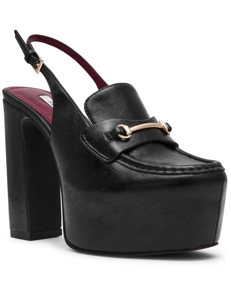 Women's Quinn High Platform Slingback Loafer Pumps