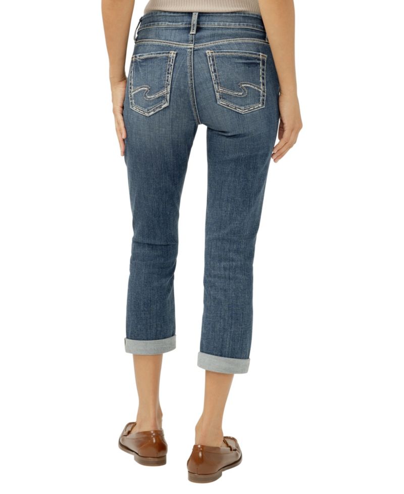 Women's Elyse Mid-Rise Luxe Stretch Capri Jeans