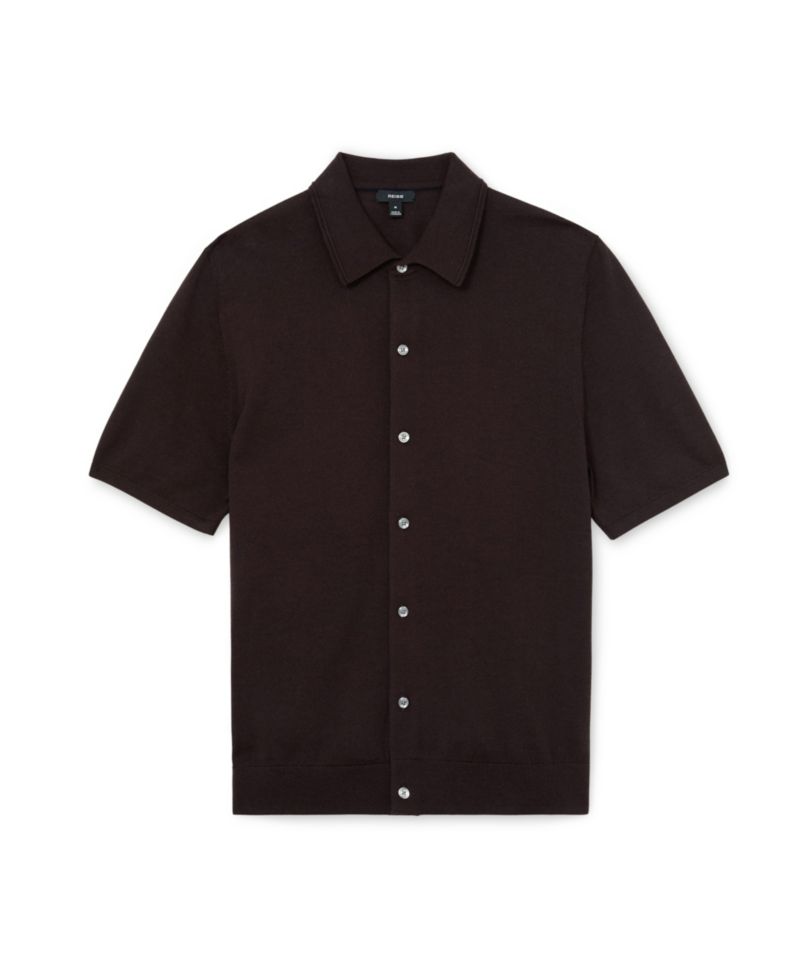 Men's Drayton Button Through Merino Shirt