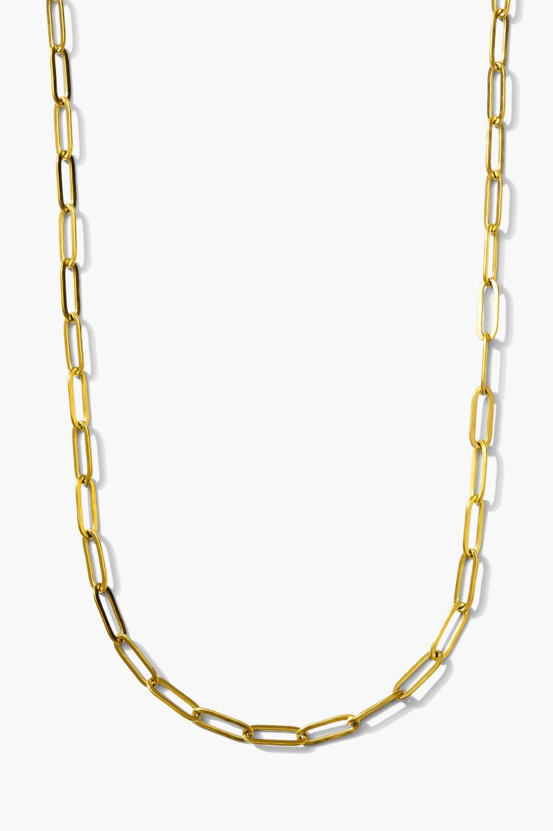 Stainless Steel Paperclip Chain Necklace