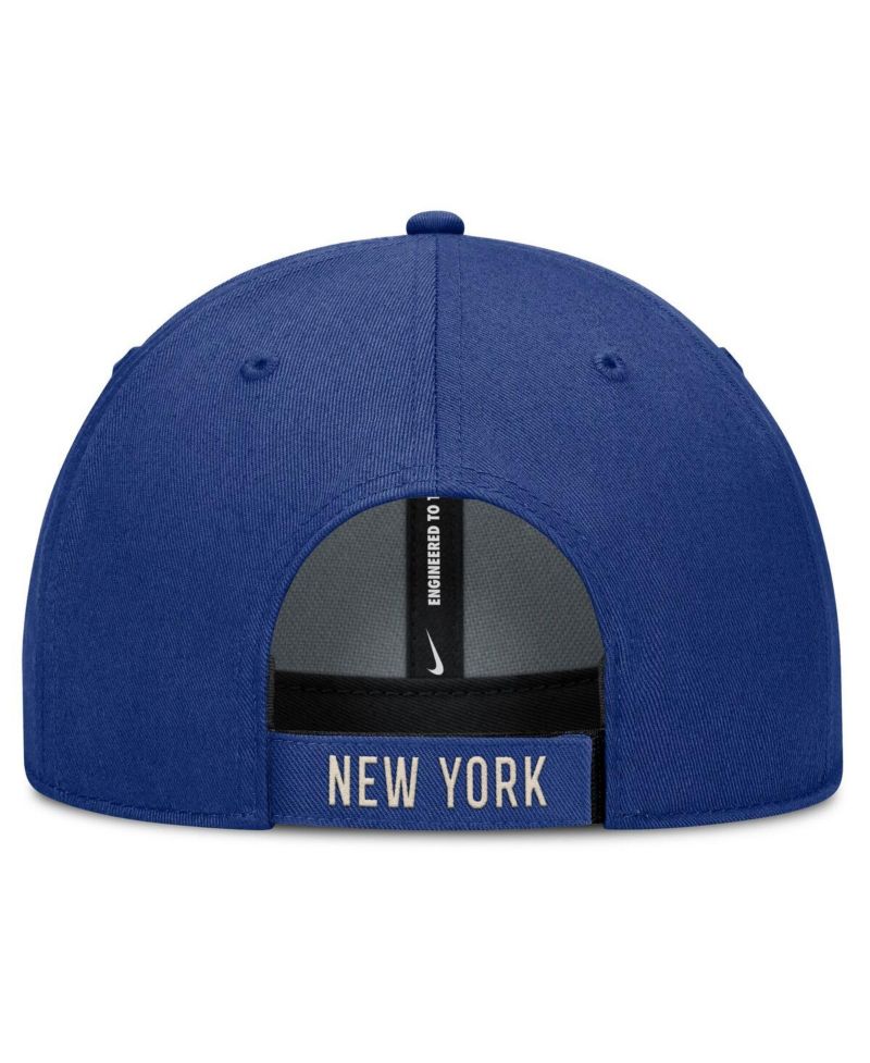 Men's Royal/Natural New York Mets Statement Club Performance Adjustable Hat