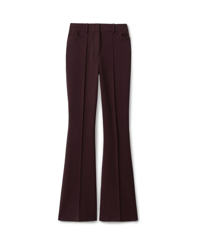 Petite Gabi Flared Mid-Rise Trousers