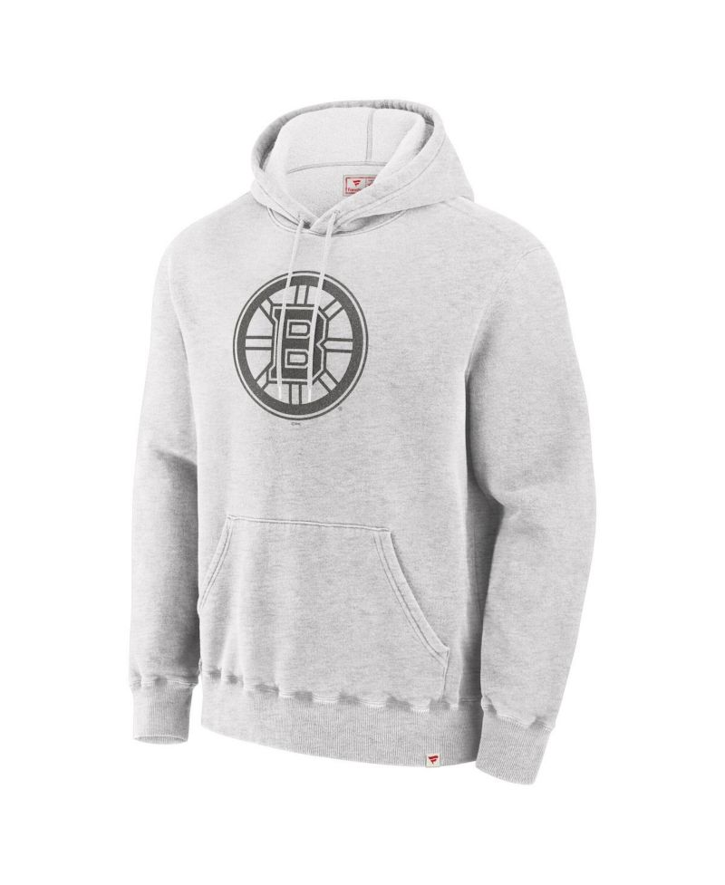 Men's Cream Boston Bruins Made in Canada Pullover Hoodie