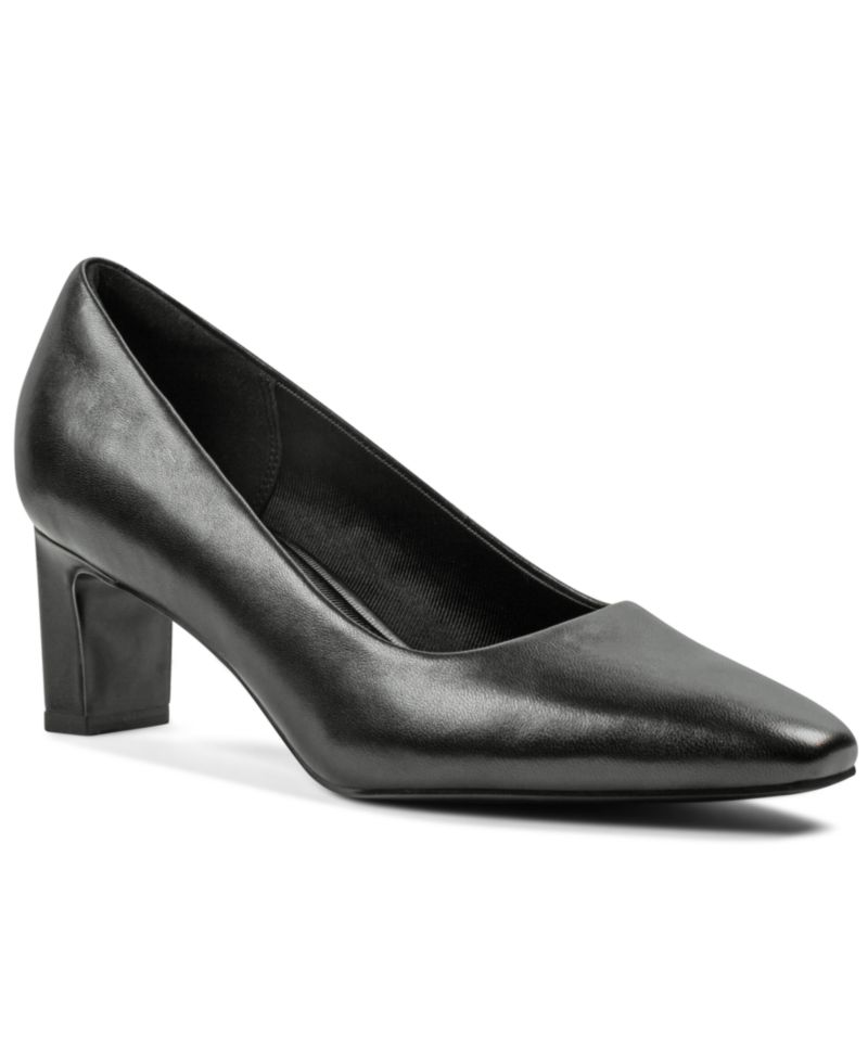 Women's Merida Total Motion Leather Block Heel Pumps