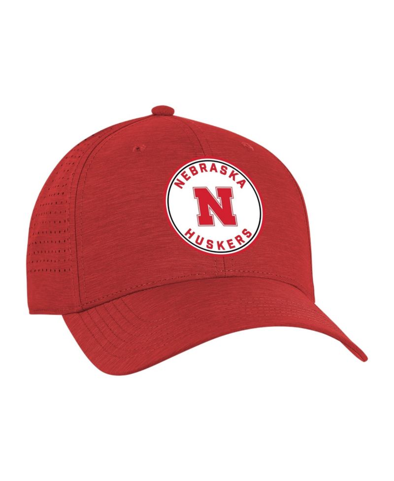 Men's and Women's Scarlet Nebraska Huskers Brezo Adjustable Hat