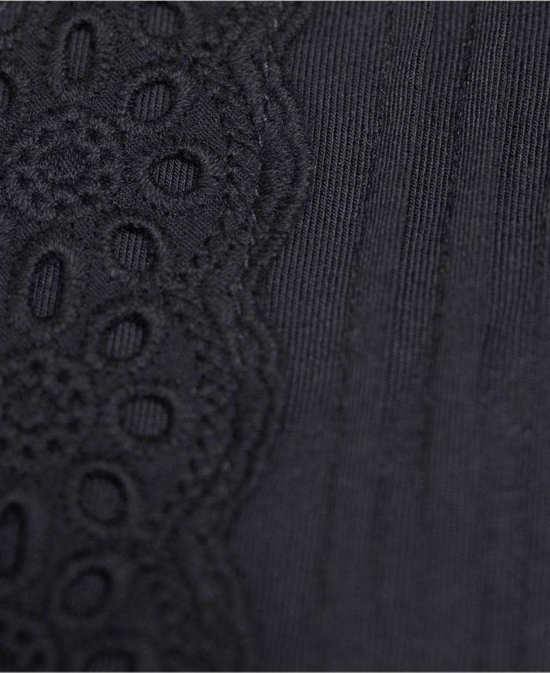 Women's 3/4 Sleeve Lightweight Jersey Embellished Top