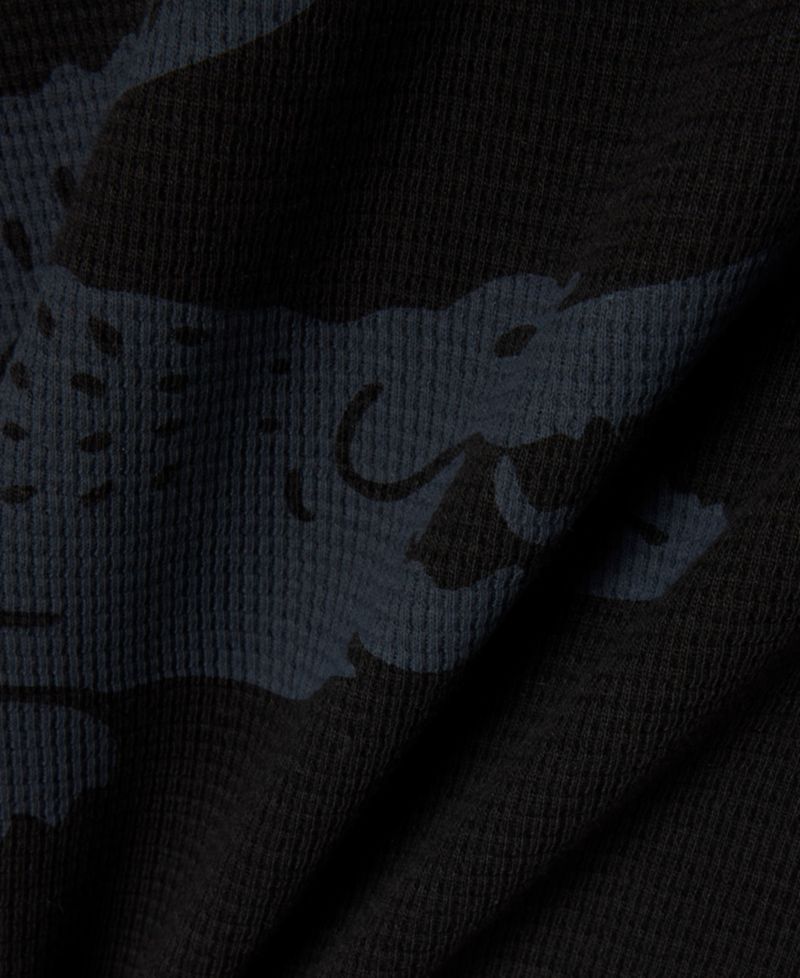 Men's Sleep Waffle-Knit Graphic Hoodie