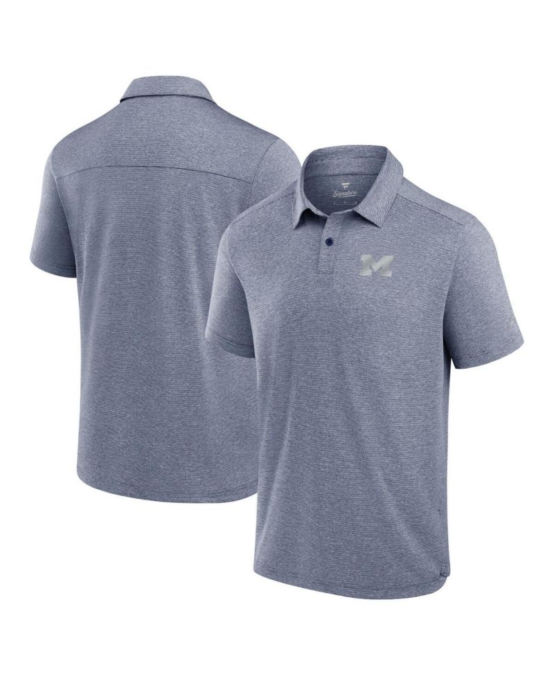 Men's Navy Michigan Wolverines Performance Polo Shirt