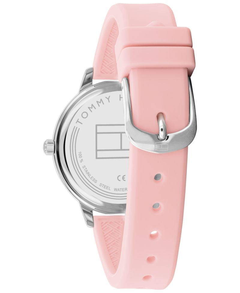 Women's Pink Silicone Strap Watch 38mm