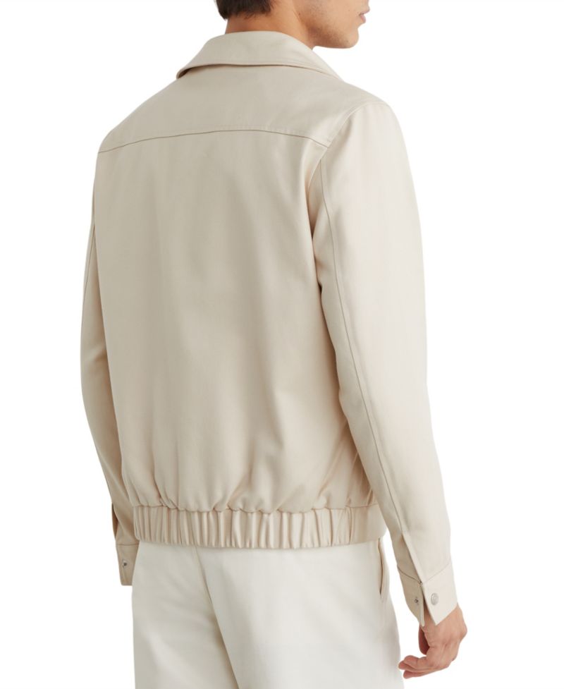 Men's Americas Lyocell-Cotton Twill Regular-Fit Bomber Jacket