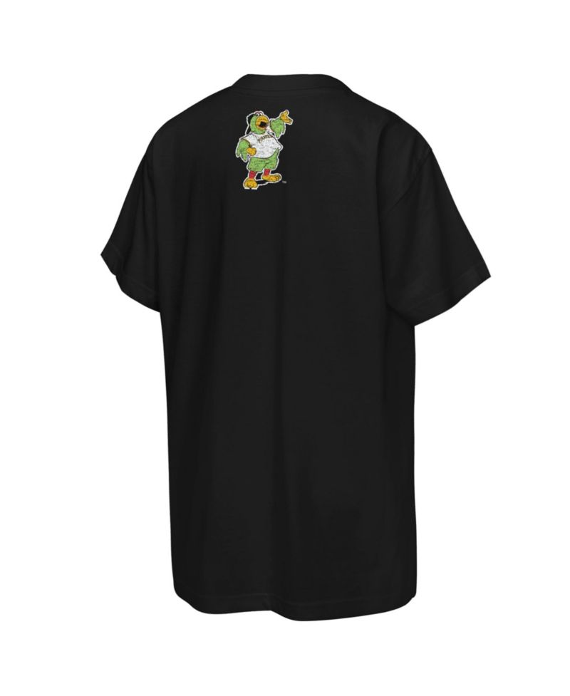 Big Boys and Girls Black Pittsburgh Pirates Big Face Mascot T-Shirt
