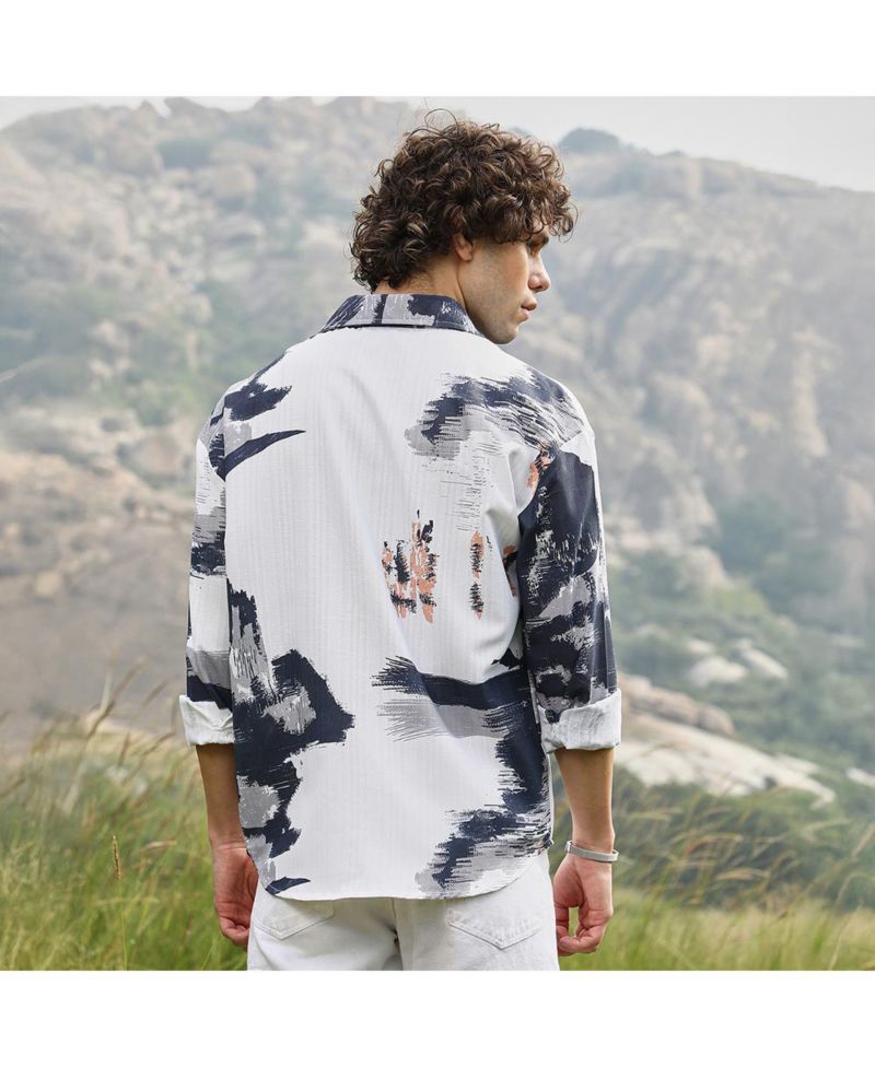 Men's Ethereal Strokes Oversized Shirt