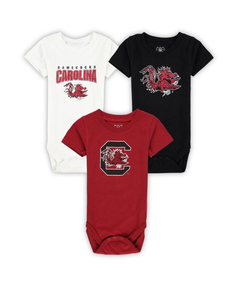 Baby Boys and Girls 3-Pack South Carolina Gamecocks Bodysuit Set