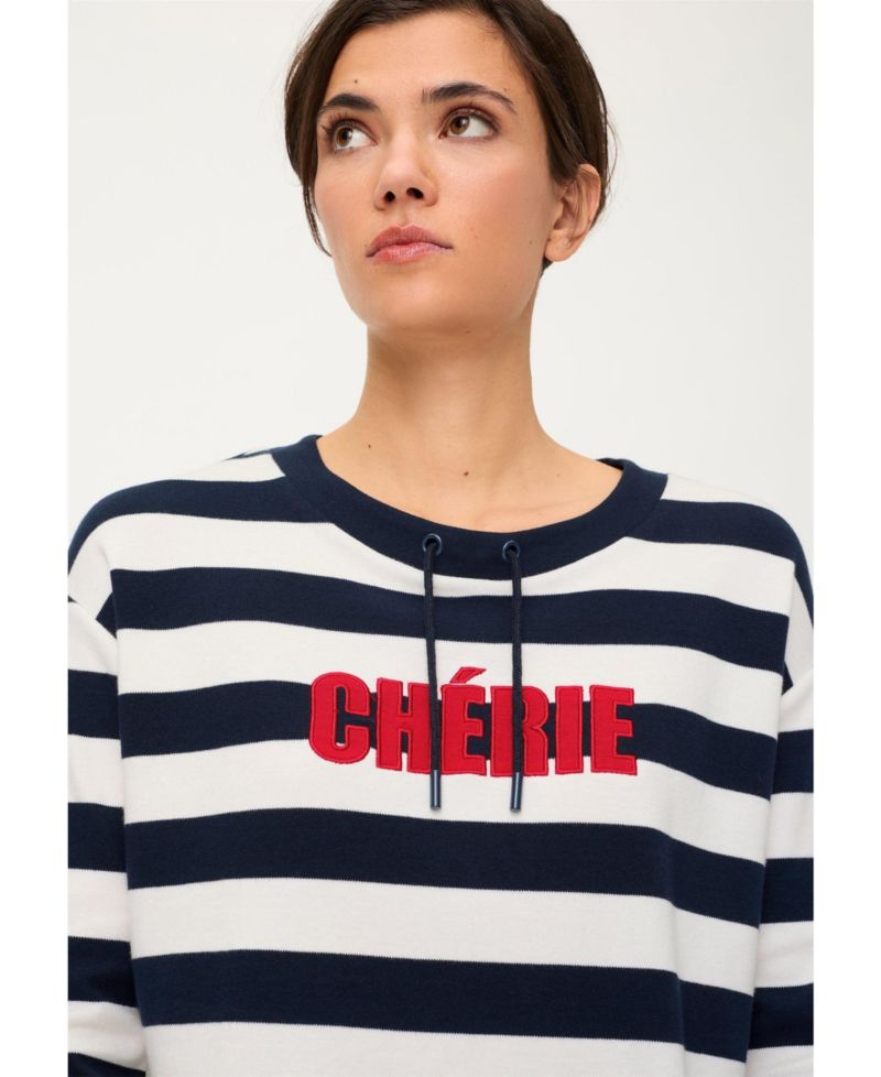 Women's Cherie Embroidered Jersey Knit Top
