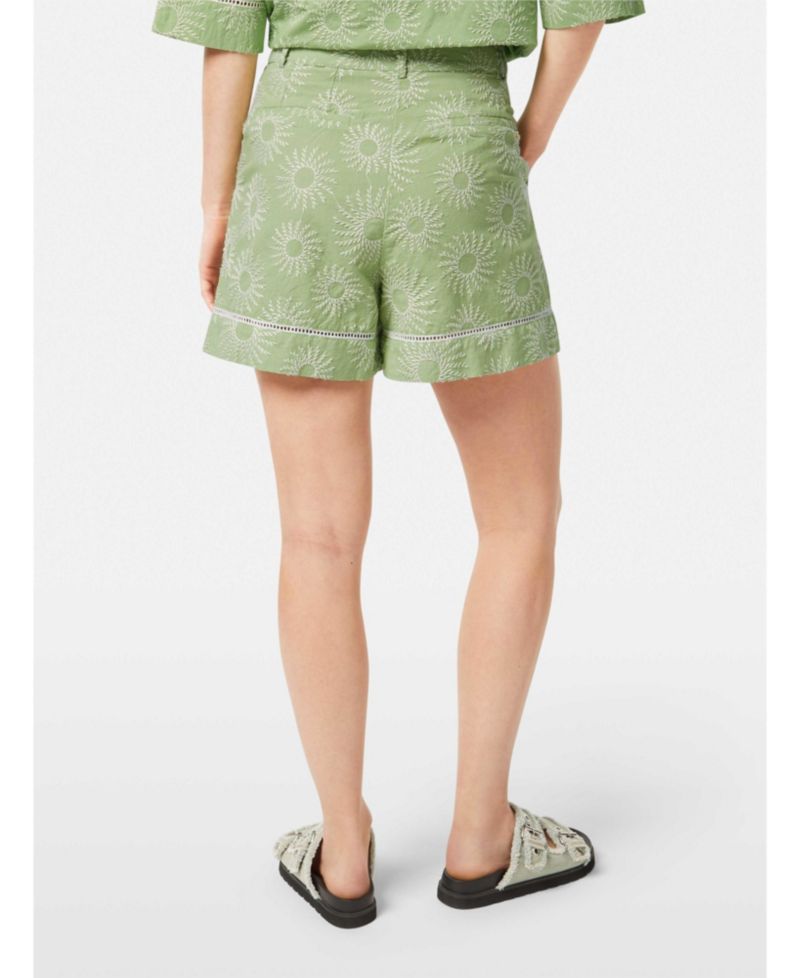 Women's High Rise Broderie Shorts