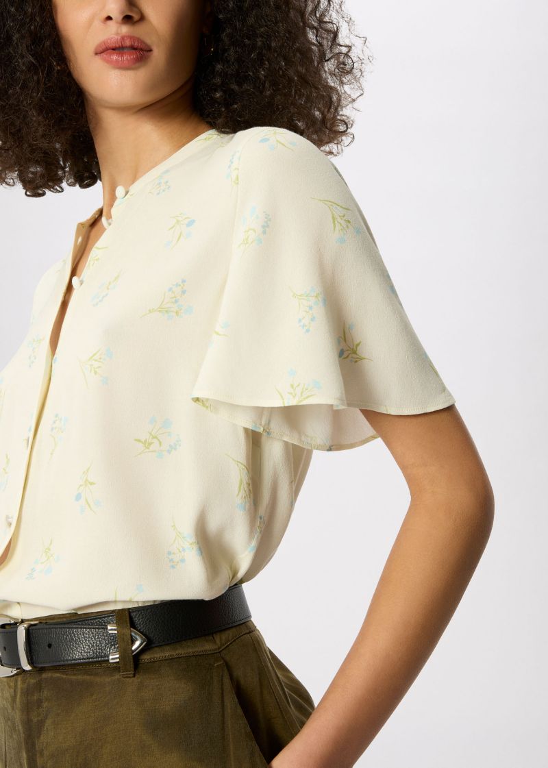 Women's Floral Button Front Shirt