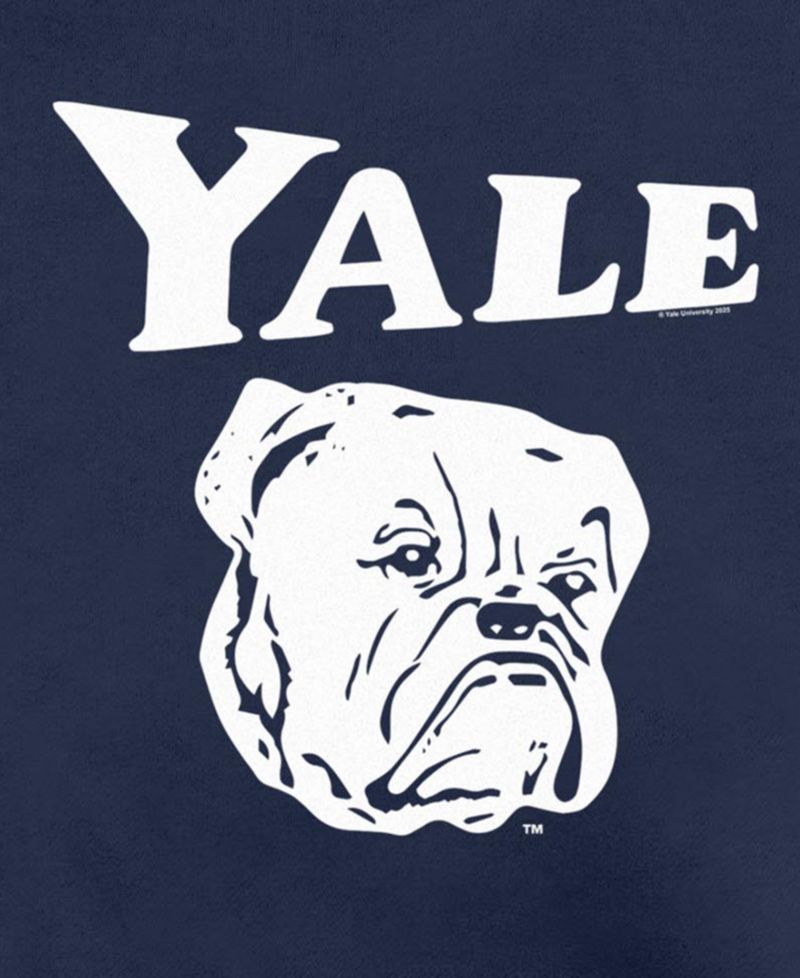 Men's Yale Bulldogs Mascot Logo Graphic Crewneck Sweatshirt