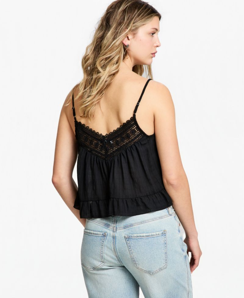 Women's Crochet-Trim Tank Top
