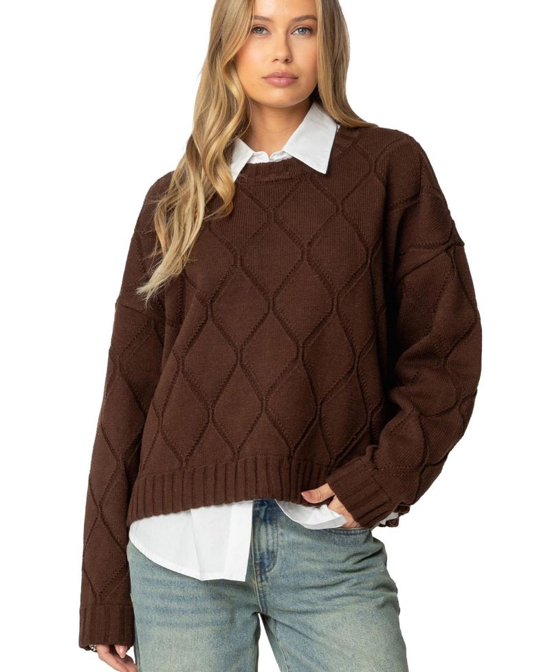 Women's Cass Oversized Textured Knit Sweater
