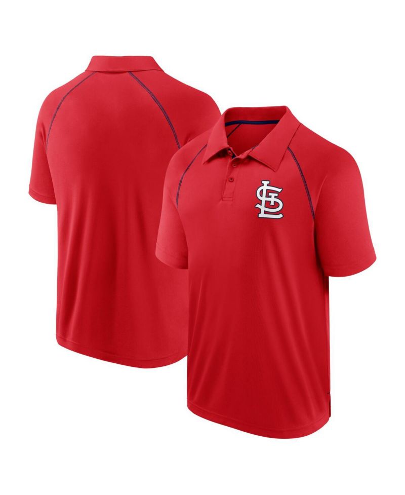 Men's Red St. Louis Cardinals Strong Alone Raglan Polo