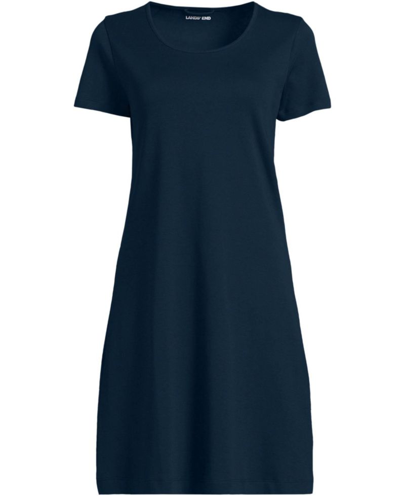 Women's Cotton Short Sleeve Knee Length Nightgown
