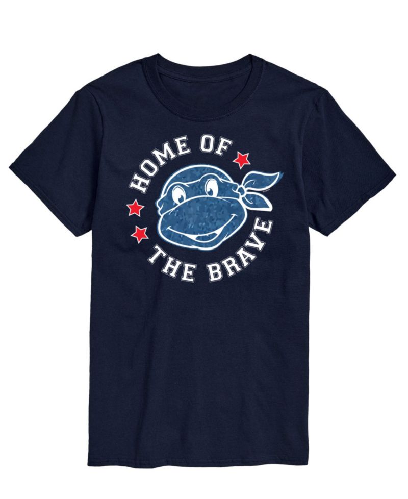 Men's Teenage Mutant Ninja Turtles Americana Home of Brave Short Sleeve T-Shirt