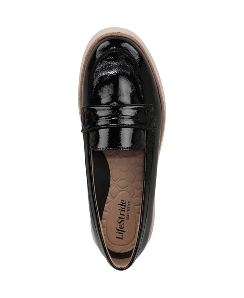Women's Chelsea Round Toe Platform Penny Loafers