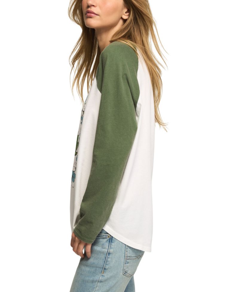 Women's Heart Lotus Graphic 3/4-Sleeve T-Shirt