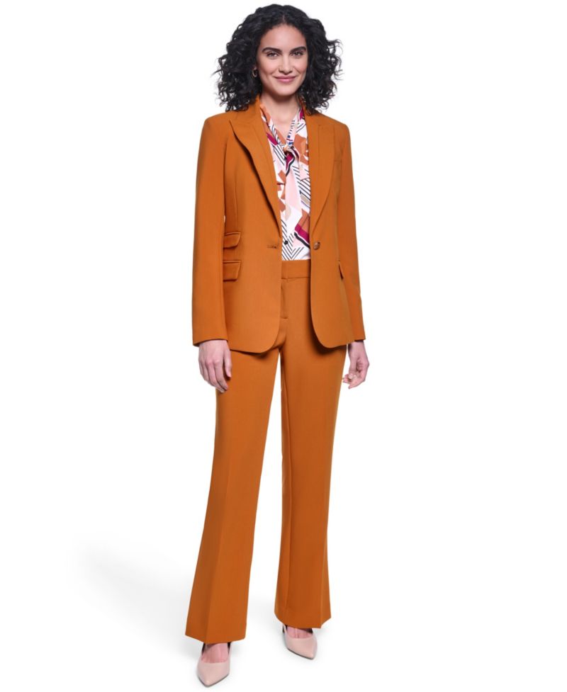 Women's Notch Lapel Woven Blazer