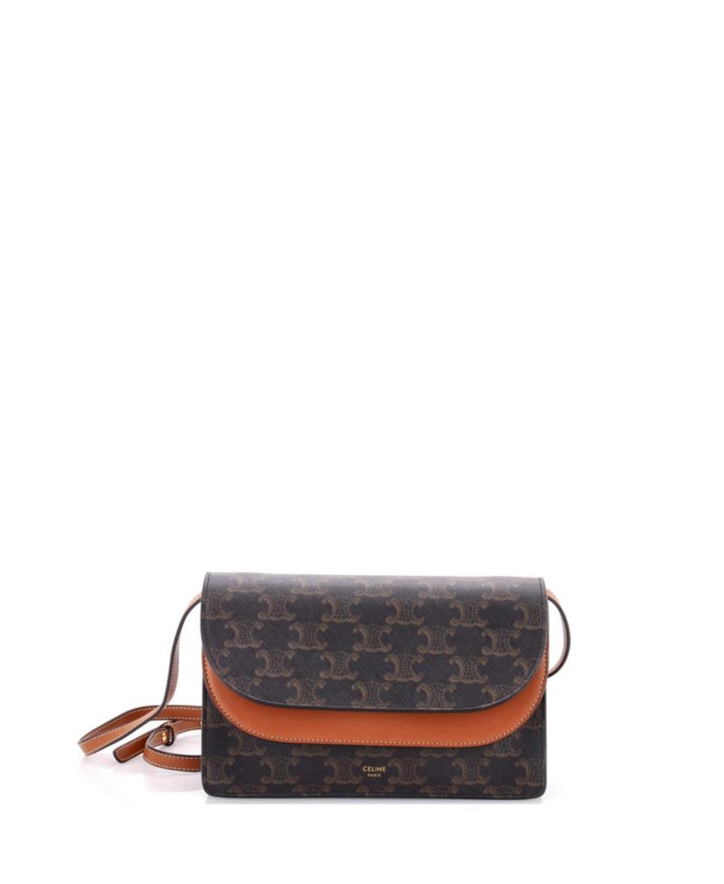 Wallet on Strap Triomphe Coated Canvas